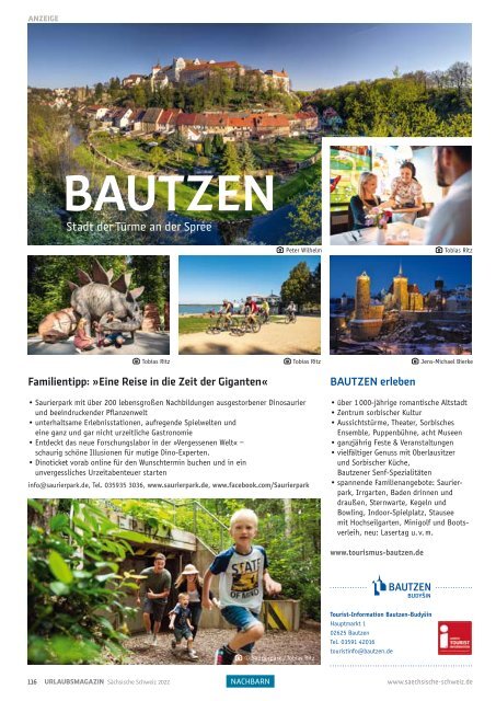 Urlaubsmagazin Sächsische Schweiz 2022