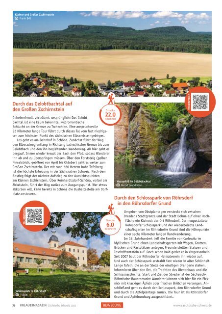 Urlaubsmagazin Sächsische Schweiz 2022