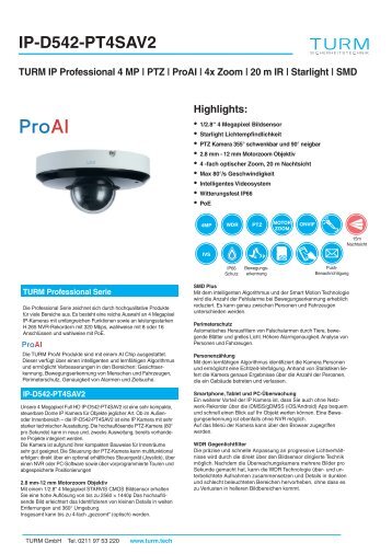 IP-D542-PT4SAV2 Datenblatt