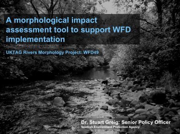 A morphological impact assessment tool to support WFD ...