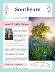 Southgate Spring Newsletter 2024