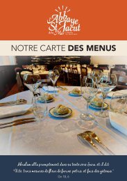 Carte des menus 2024