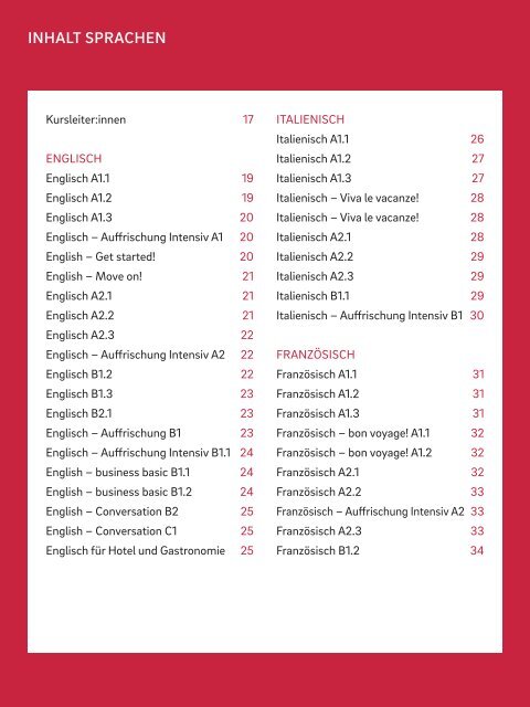 bfi Bildungsprogramm 2022/23