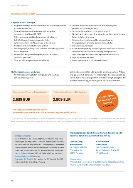 Mitglieder DEPESCHE 2024 der VR-Bank Uckermark-Randow eG