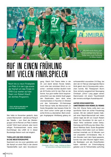 Rapid Magazin / Frühjahr 2024