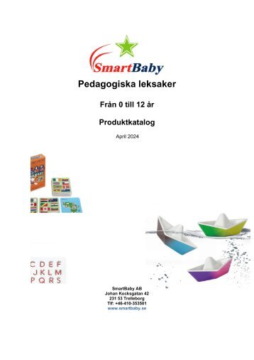 Produktkatalog SmartBaby 2024 (Pedagogiska leksaker) SE