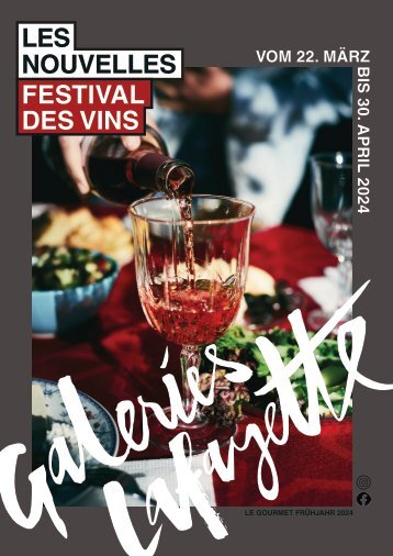 Festival des Vins Frühjahr 2024-Weinkatalog | Le Gourmet | Galeries Lafayette Berlin