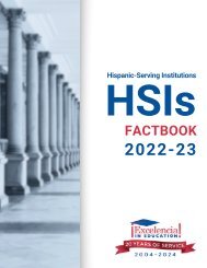 Hispanic-Serving Institutions (HSIs) Factbook: 2022-23