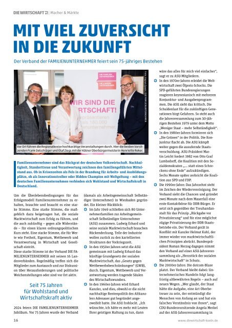 Die Wirtschaft Köln - Ausgabe 02 / 24