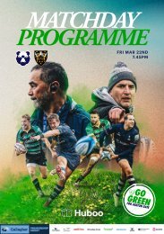 Matchday programme: Bristol Bears vs Northampton Saints