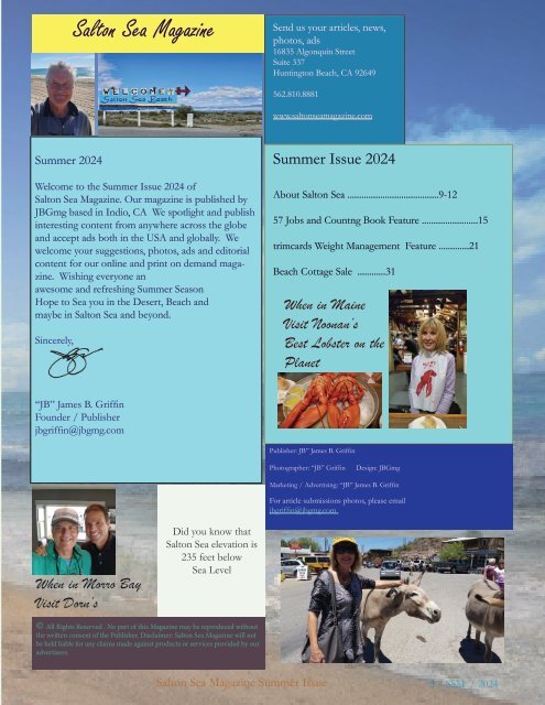Salton Sea Magazine Premier Issue Spring 2024