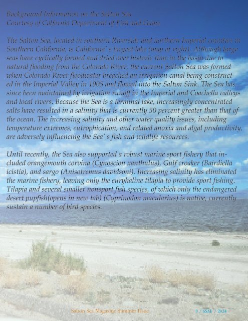 Salton Sea Magazine Premier Issue Spring 2024