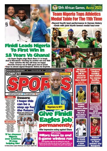 COMPLETE SPORTS - SATURDAY, MARCH 23, 2024