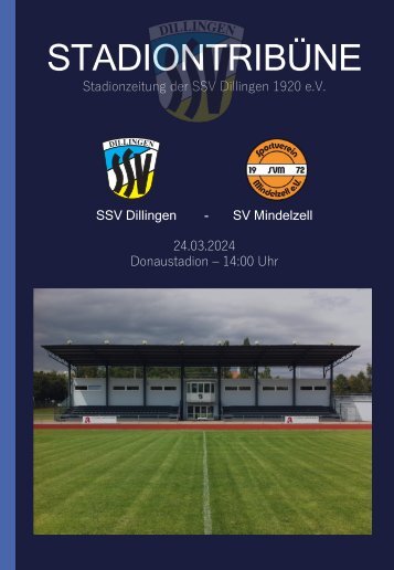 STADIONTRIBÜNE - AKTUELLE NEWS ZU DEN KREISLIGA-HEIMSPIELEN DER SSV DILLINGEN IM DONAUSTADION!