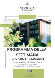 Programma settimanale