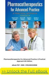 [eBook - PDF ] Pharmacotherapeutics For Advanced Practice: A Practical Approach 4th Edition - ISBN :9780323554954