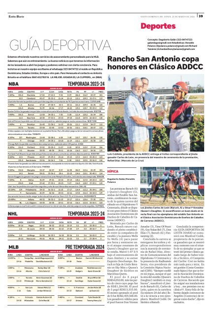 Guía Deportiva 25-03-2024