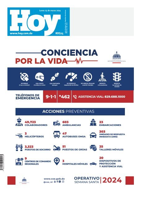 Edición impresa, lunes 25 de marzo de 2024