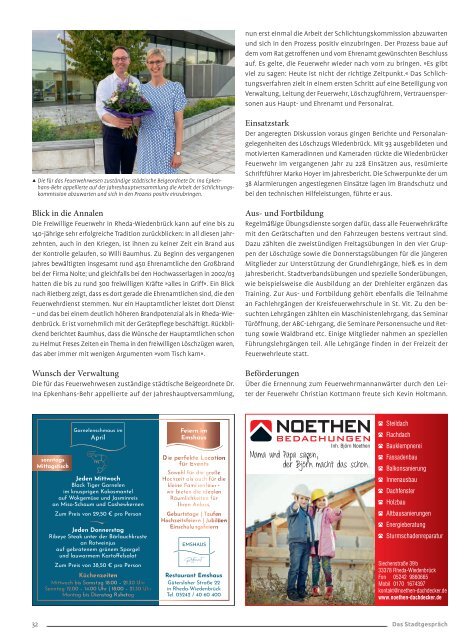 Das Stadtgespräch Ausgabe April 2024 auf der Rheda-Wiedenbrück App