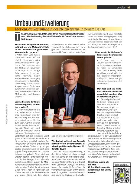 TRENDYone | Das Magazin – Allgäu – April 2024