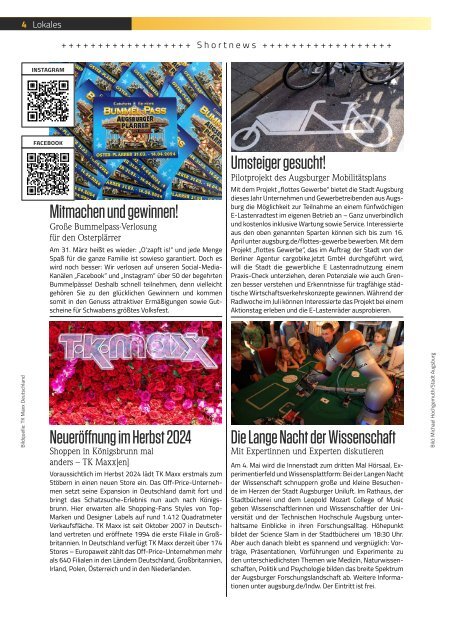 TRENDYone | Das Magazin – Augsburg – April 2024