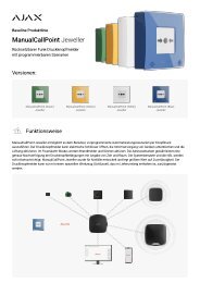 TDS - DE - Ajax ManualCallPoint (Green) Jeweller