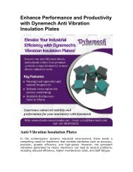 Enhance Performance and Productivity with Dynemech Anti Vibration Insulation Plates