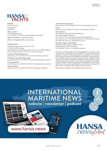 HANSA Yachts 01-2024