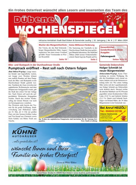 Dübener Wochenspiegel - Ausgabe 6 - Jahrgang 2024