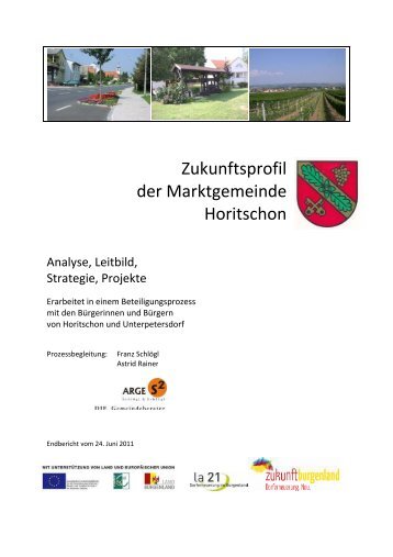 5. Zukunftsprofil und - Marktgemeinde HORITSCHON