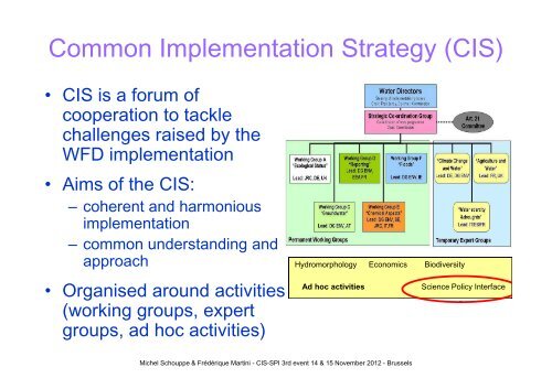 The WFD CIS-SPI activity - 3rd 'Water Science Meets Policy' Event