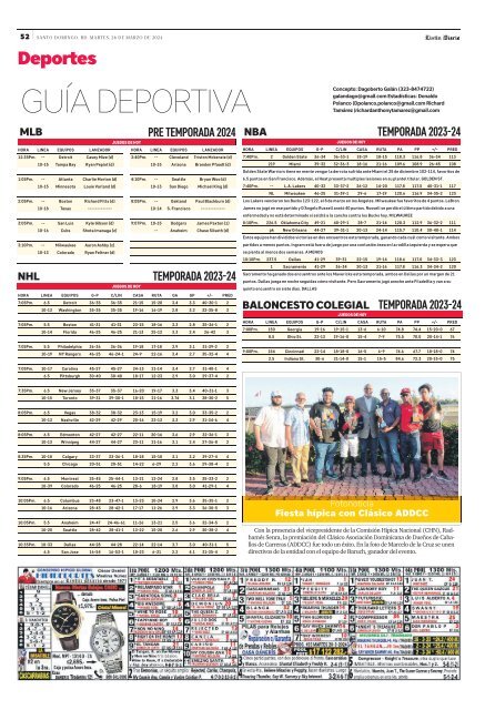 Guía Deportiva 26-03-2024