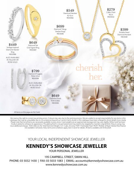 Celebrate Her Catalogue 2024 - Kennedy's Showcase Jewellers