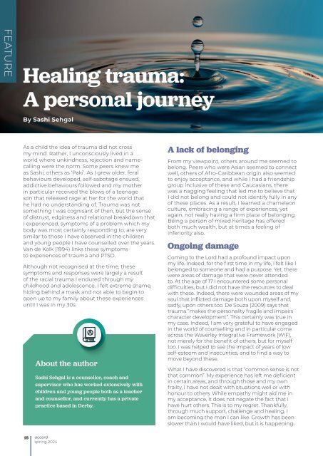 Healing trauma - A personal journey