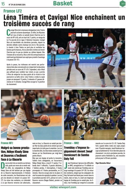 Journal wiwsport n374 - 26 mars 2024