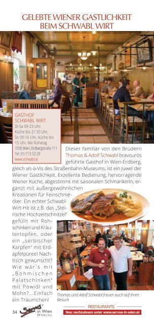 Servus in Wien - Gourmet Guide - April 2024