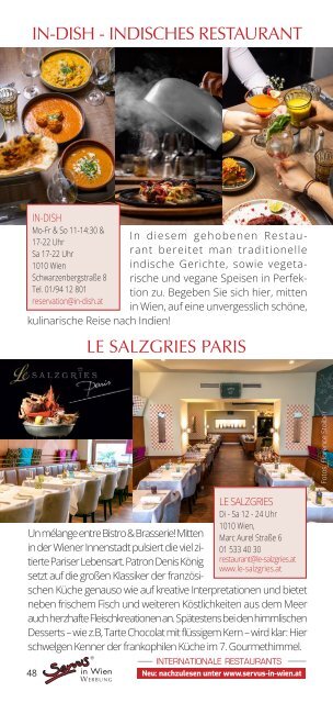 Servus in Wien - Gourmet Guide - April 2024