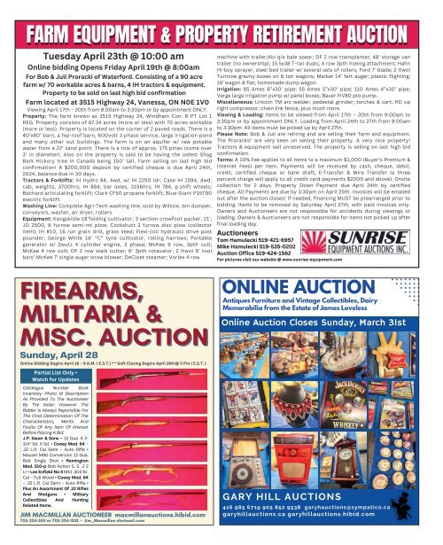 Woodbridge Advertiser/AuctionsOntario - 2024-03-26