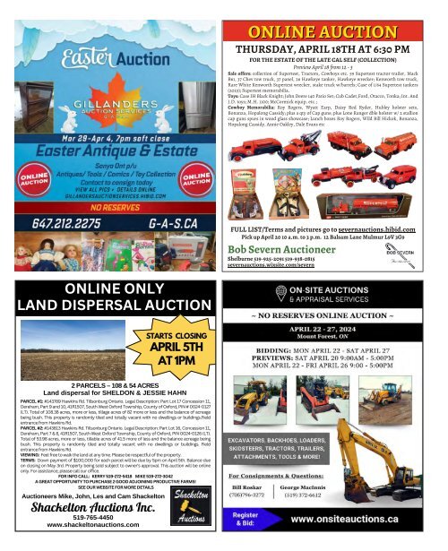 Woodbridge Advertiser/AuctionsOntario - 2024-03-26