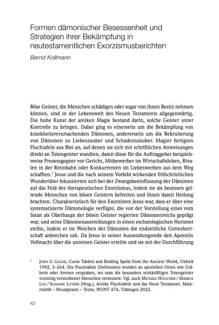 Ulrike Link-Wieczorek | Wolfgang Weiß | Christian Wetz (Hrsg.): Anthropologische Dimensionen des Dämonenglaubens (Leseprobe)