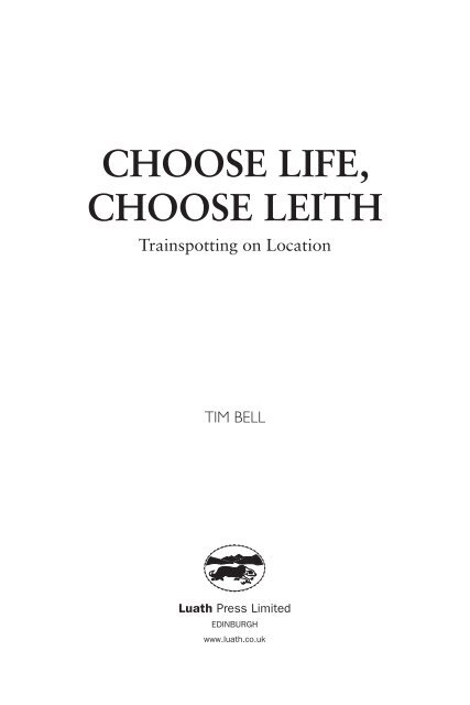 Choose Life Choose Leith by Tim Bell sampler