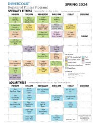 Dovercourt Spring2024 registered fitness schedule