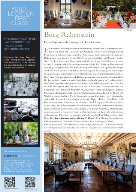 »feine adressen – finest«  Nürnberg Edition I/2024