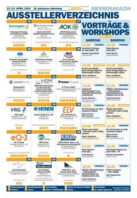 Das MesseMagazin zur jobmesse oldenburg 2024