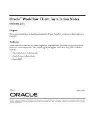 Oracle Workflow Client Installation Notes, Release 2.6.1