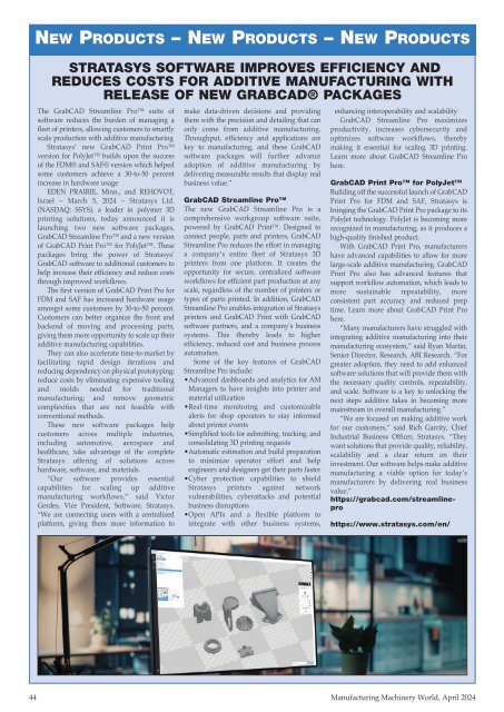 Manufacturing Machinery World April 2024