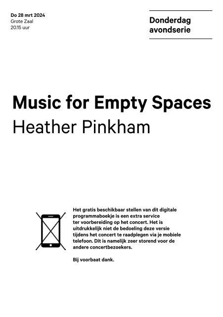 2024 03 28 Music for Empty Spaces - Heather Pinkham