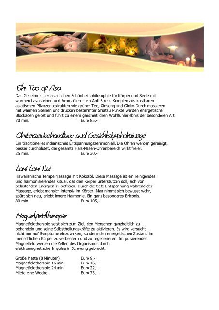 SPA-Oase Prospekt als PDF-Download - Hotel Tirolerhof