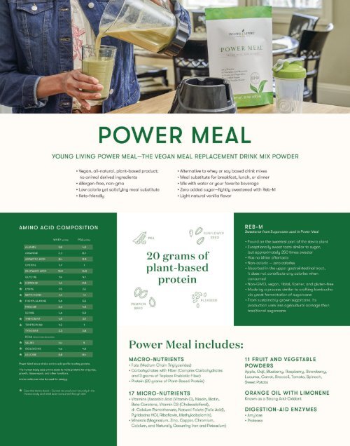 Power Meal Infographic