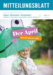 Mitteilungsblatt Nürnberg/Eibach/Reichelsdorf/Röthenbach - APRIL 2024